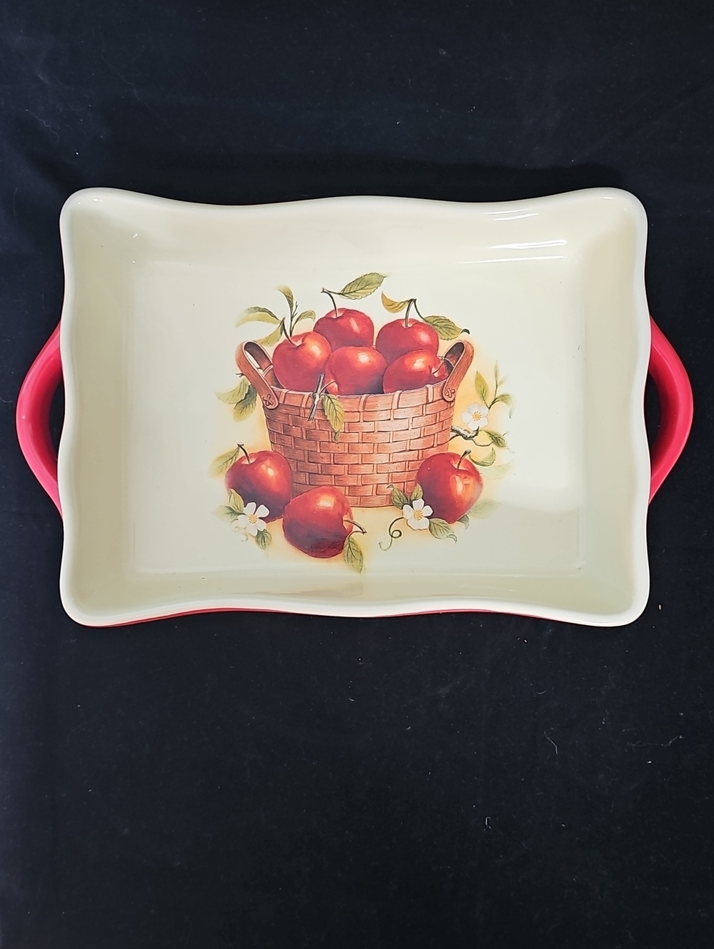 Ceremic Red Apple Baking Dish